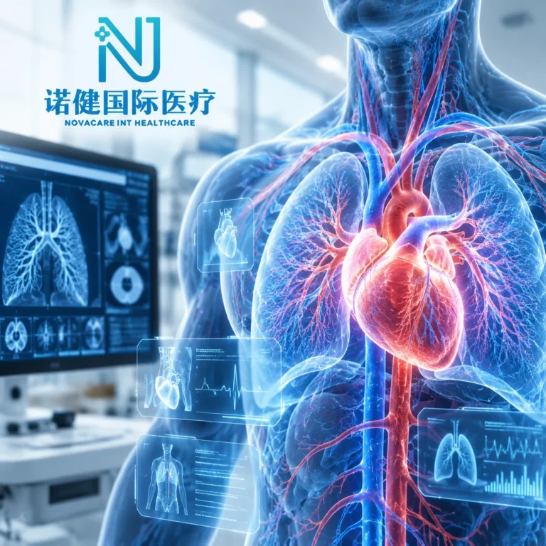 Medical graphic showing heart microcirculation related to unexplained chest tightness and shortness of breath symptoms